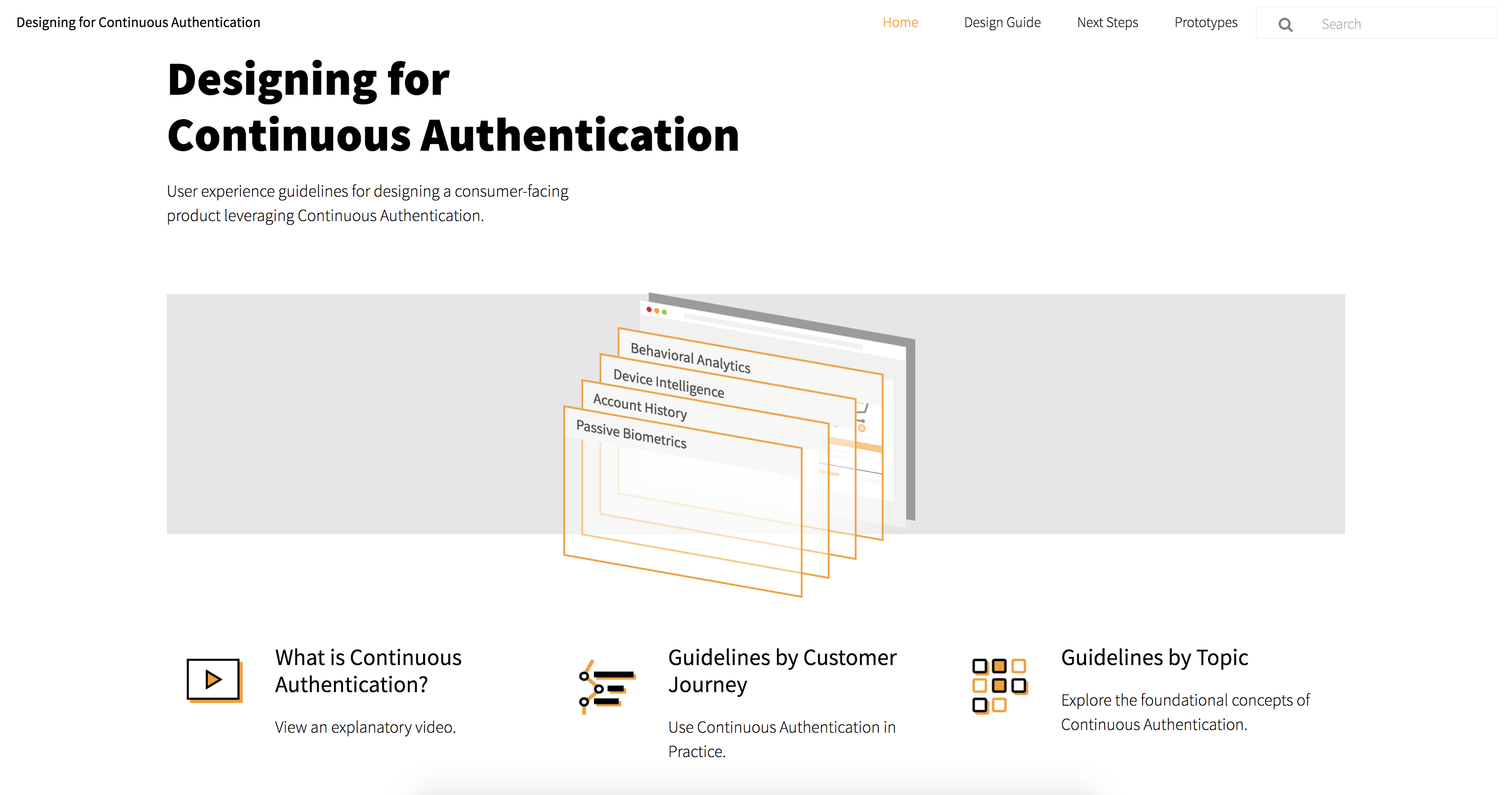 Designing for 
                Continuous Authentication
